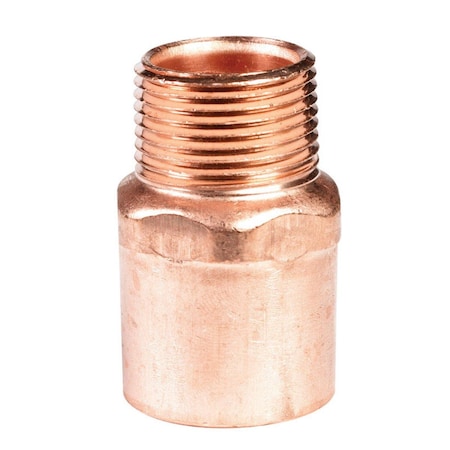 Streamline 1 in. Copper x 0.25 in. dia. MIP Copper Pipe Adapter 4210746
